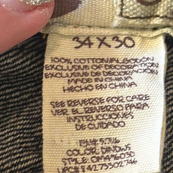 Vintage OP Ocean Pacific Bootcut Jeans Mens Dark Wash Blue Denim size 34x30 - Picture 10 of 12